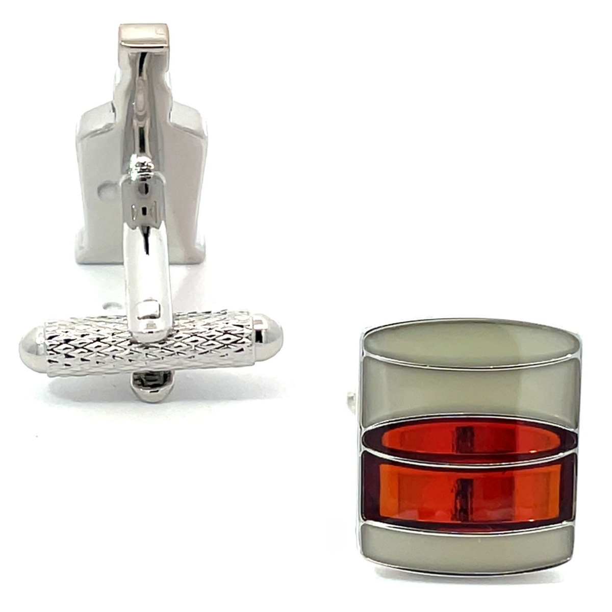 Whisky Tumbler & Whisky Bottle Cufflinks
