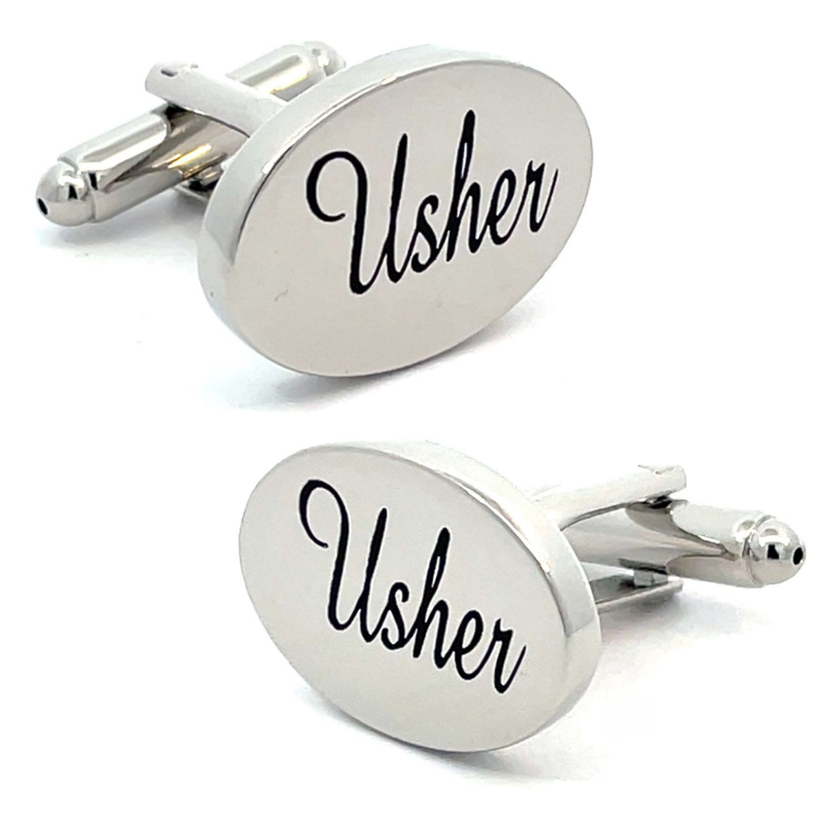 Usher Script Wedding Cufflinks