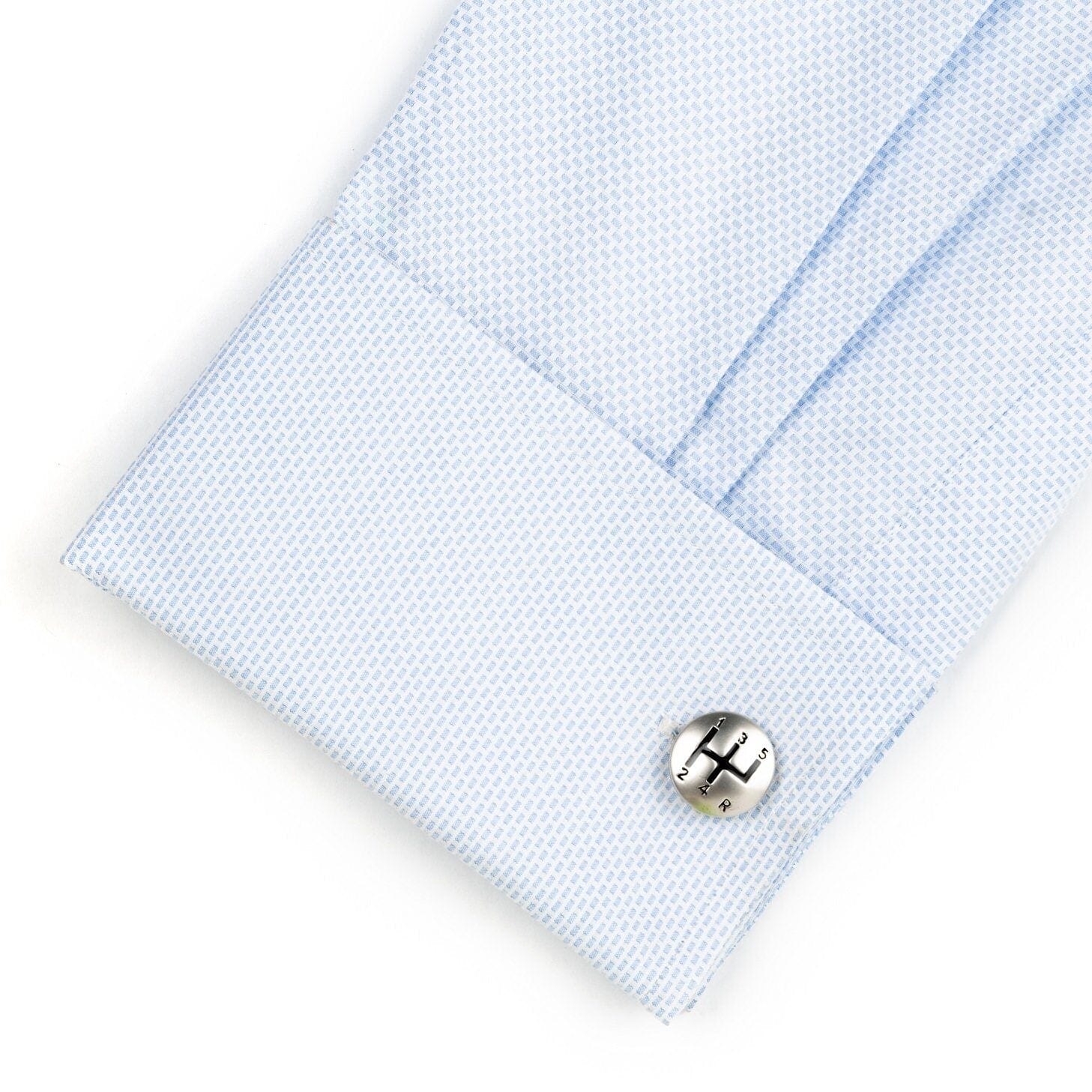 Brushed Silver Gear Shift Cufflinks Novelty Cufflinks Clinks Australia