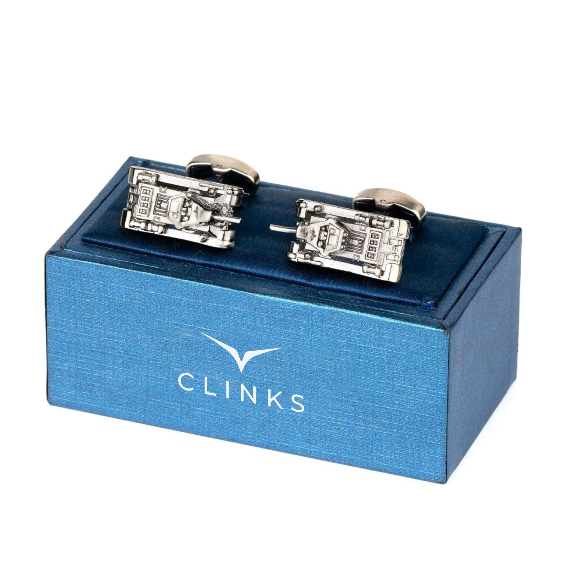 Gunmetal Army Tank Cufflinks Novelty Cufflinks Clinks Australia
