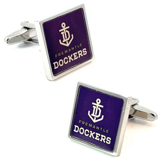 Boutons de manchette AFL Logo Fremantle Dockers en Couleur