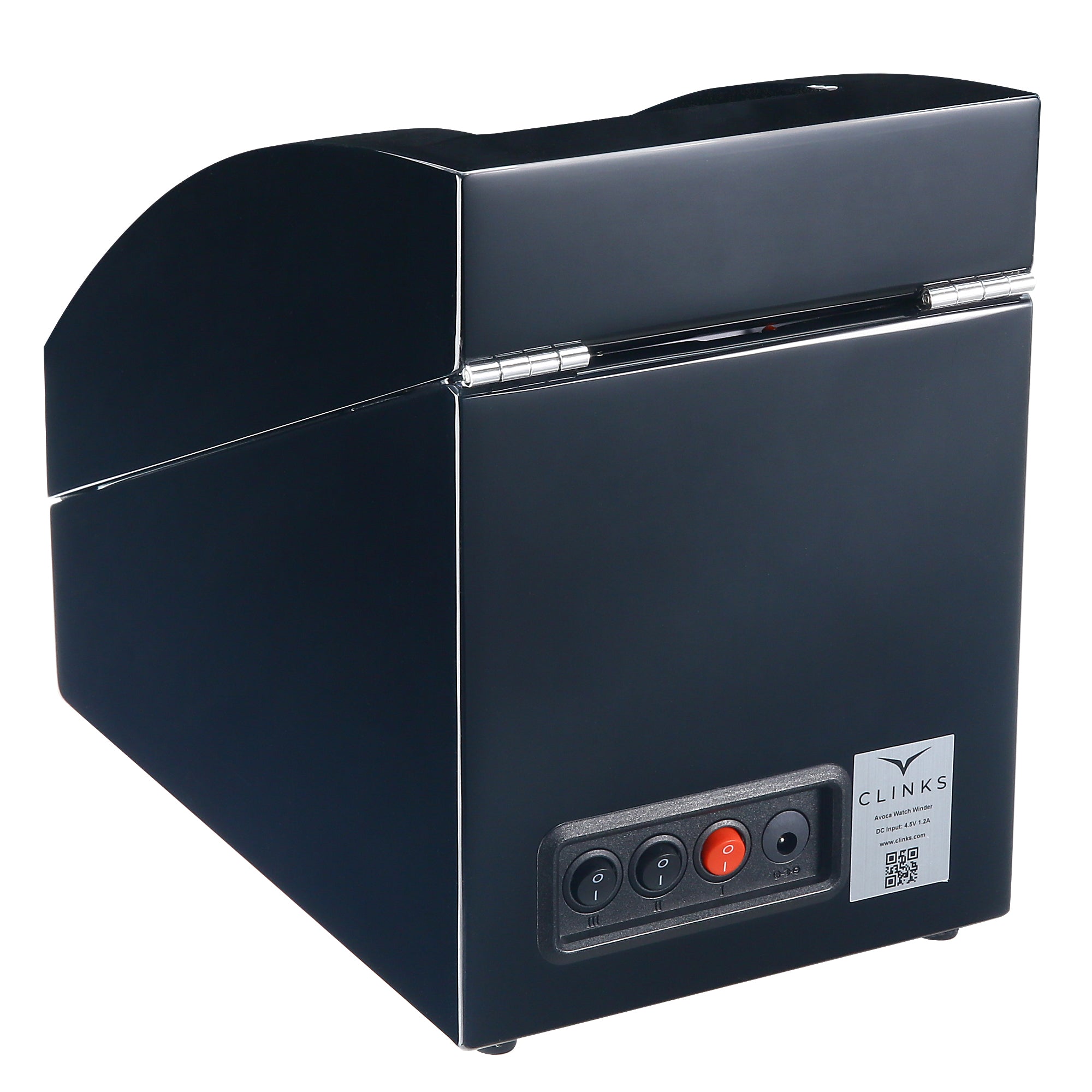 Avoca 2+2 Watch Winder Box in Black
