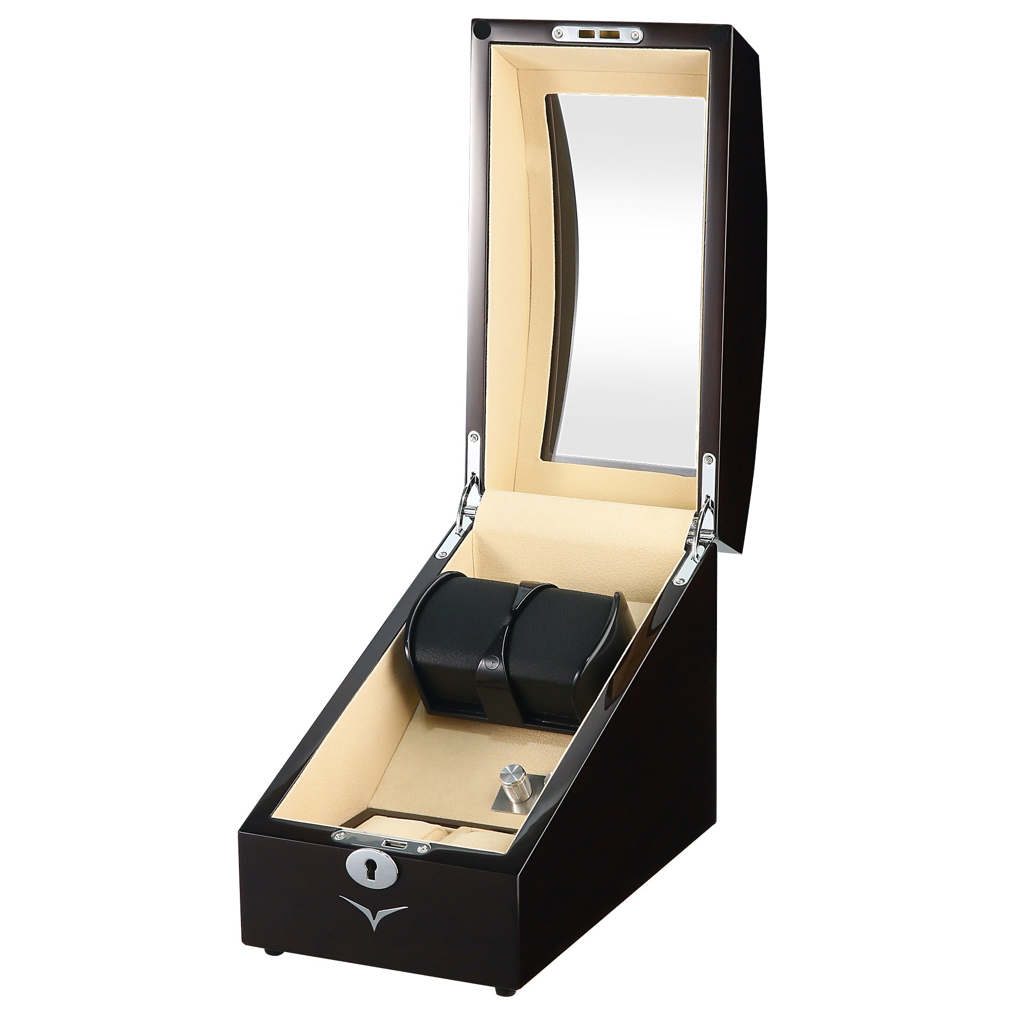 Avoca Mahogany Watch Winder for 2 + 2 Watches
