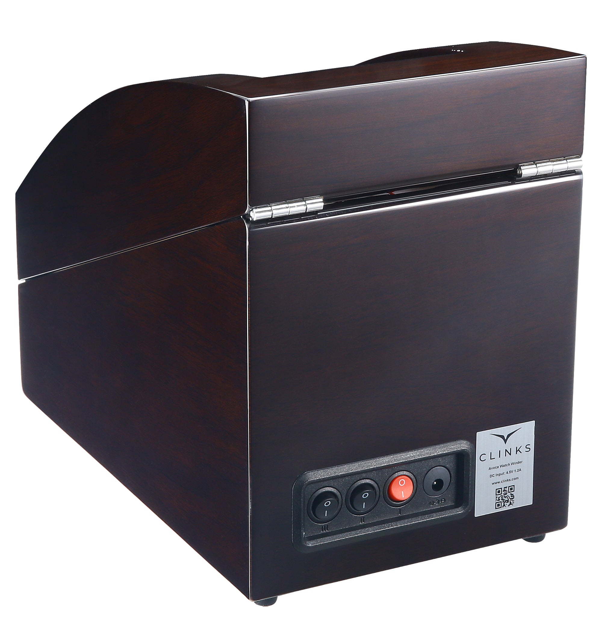 Avoca Mahogany Watch Winder for 2 + 2 Watches