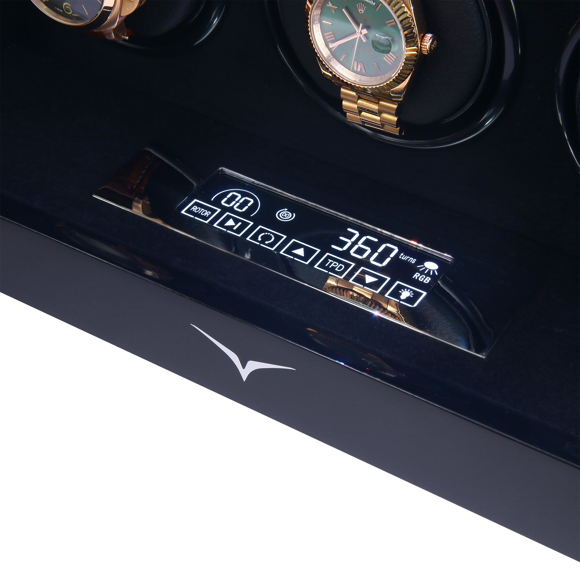 Sydney 9-Watch Winder Box in Black