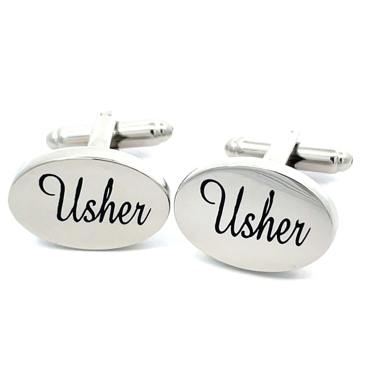 Usher Script Wedding Cufflinks