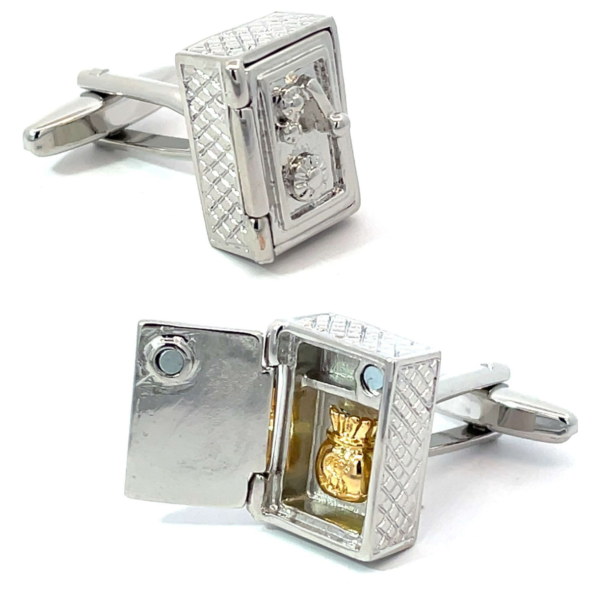 Money Vault Bank Safe Cufflinks