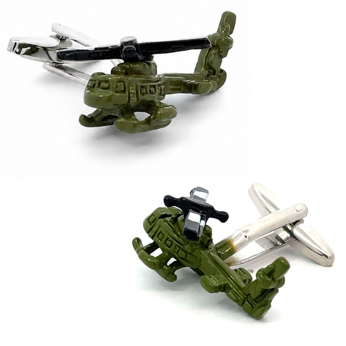 UH-1 Huey Helicopter Cufflinks