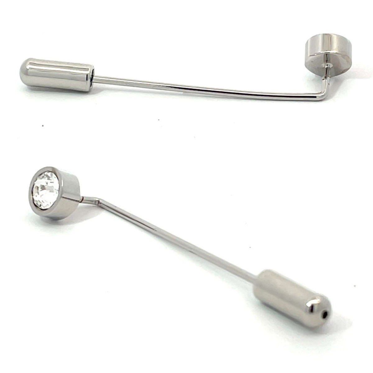 Crystal Solitaire Stick Pin