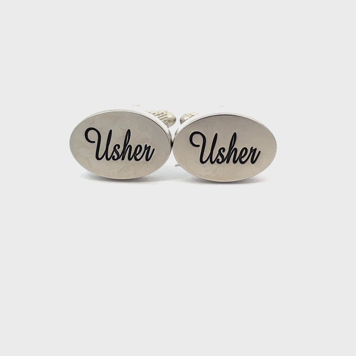 Usher Script Wedding Cufflinks