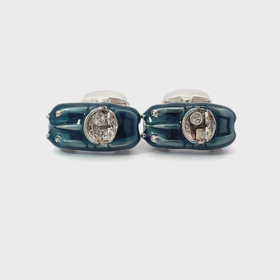 Blue Car Cufflinks