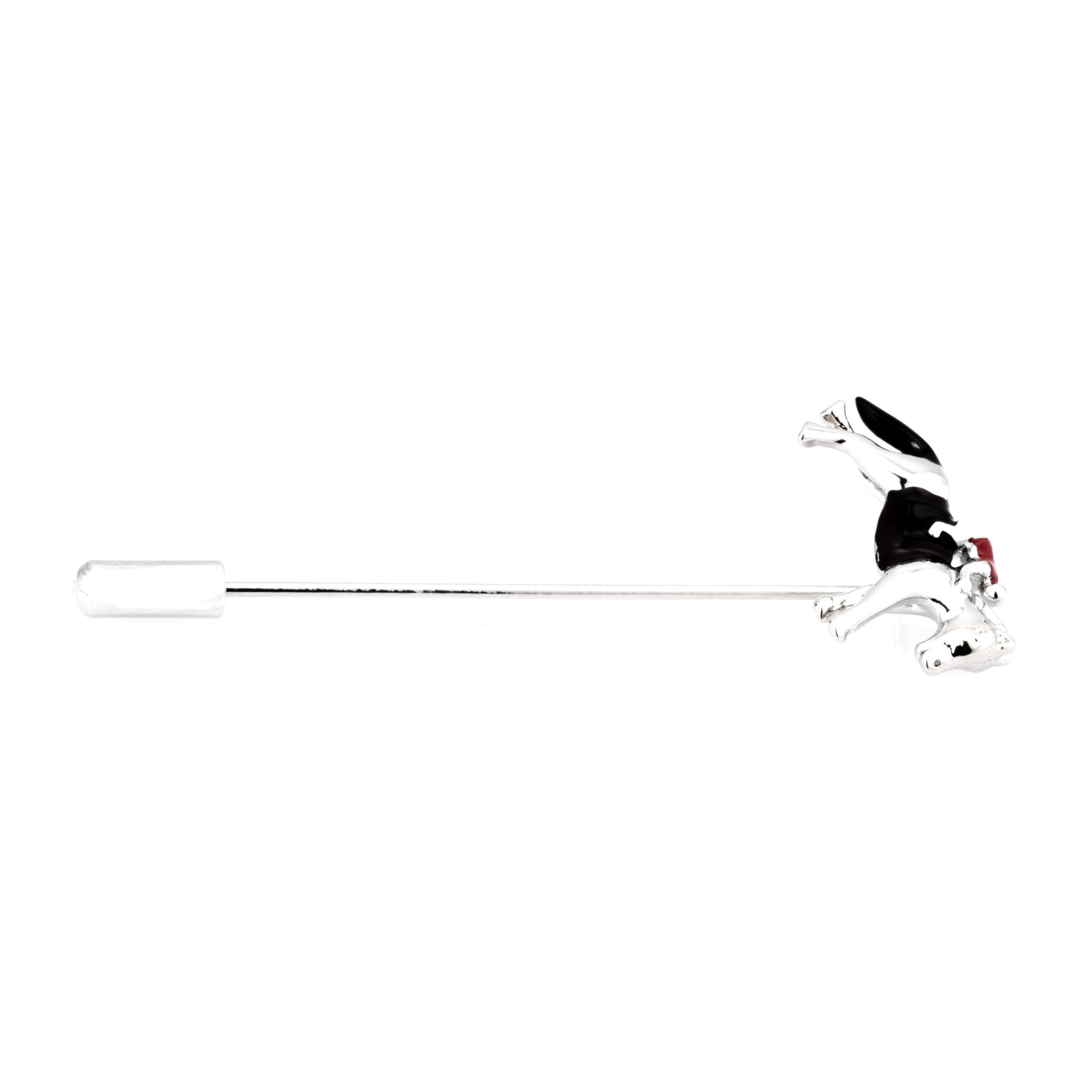 Colour Melbourne Cup Horse Racing Silver Stick Pin Lapel Pin Clinks 