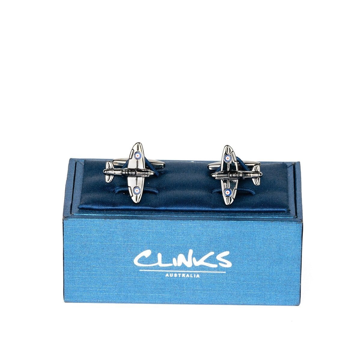 Spitfire Airplane Gunmetal Cufflinks Novelty Cufflinks Clinks Australia 